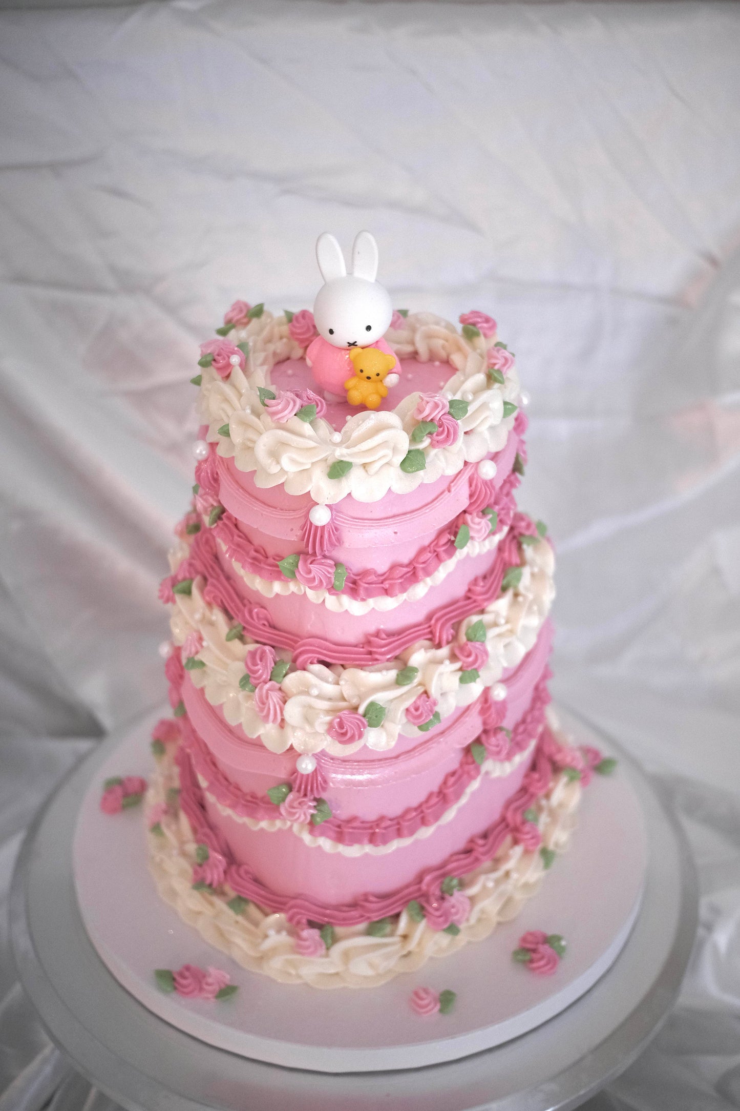 Custom 2 Tiered Vintage Cake